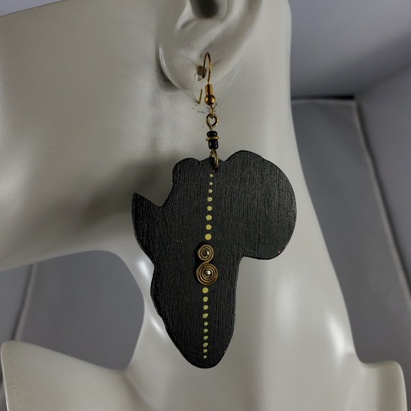 Handmade Jewelry African Handmade Balsa Wood Earrings 6 Colors Poshmark